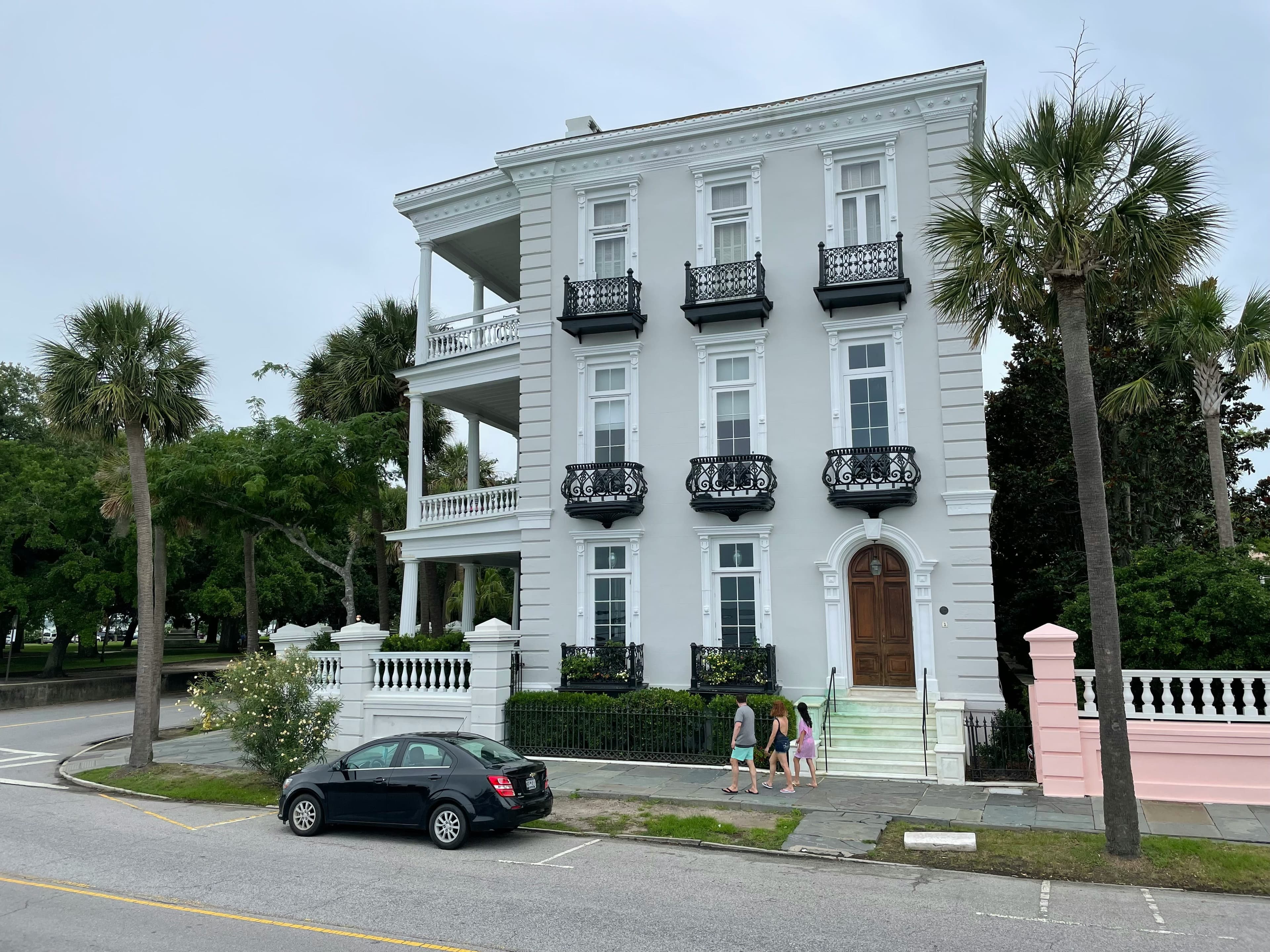 A three-story home near the beach in Charleston, South Carolina.