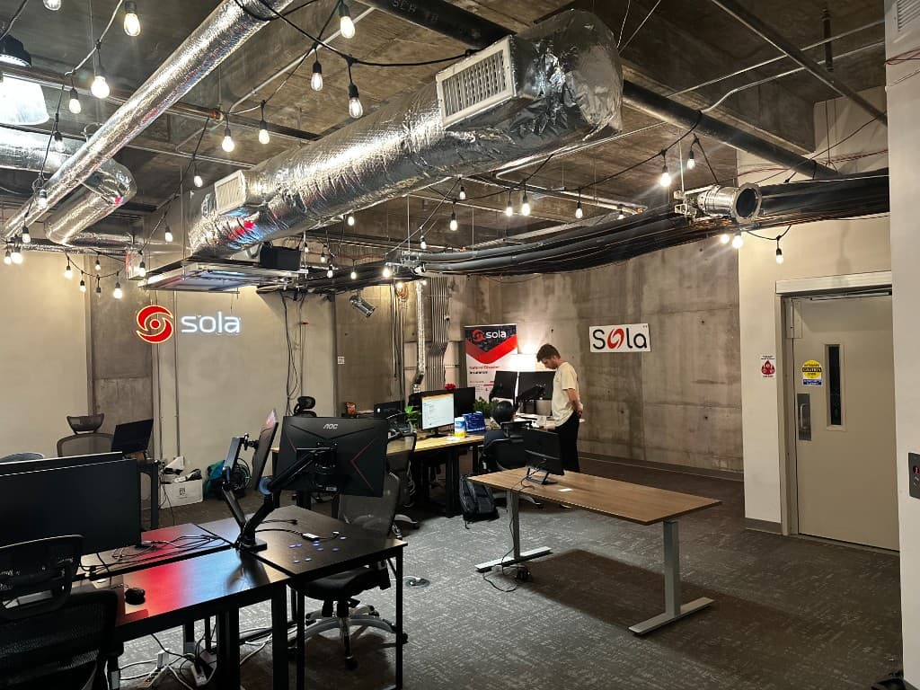 Inside the Sola office